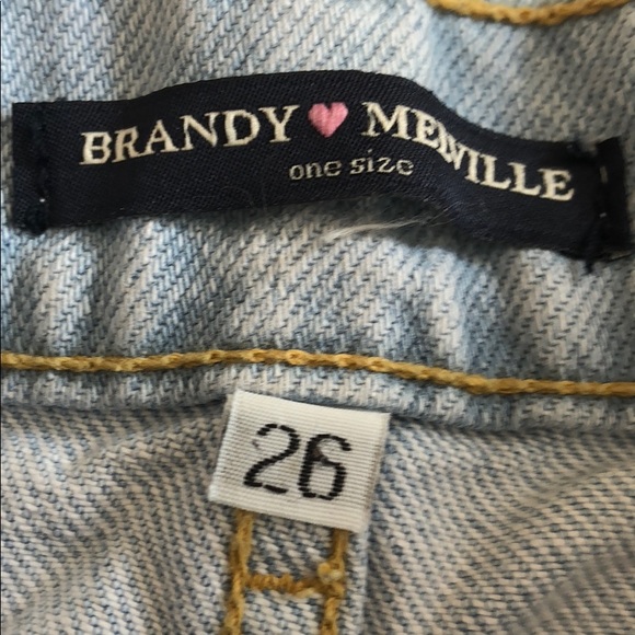 Brandy Melville washed denim shorts - Picture 3 of 3